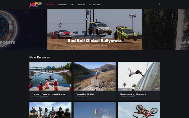 Red Bull TV  from Chrome web store to be run with OffiDocs Chromium online