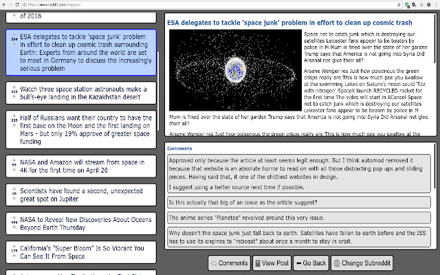 RedditAccessible  from Chrome web store to be run with OffiDocs Chromium online