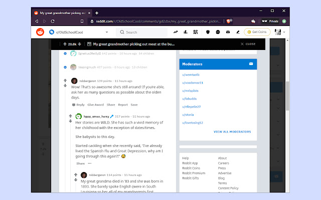 Reddit Avatars  from Chrome web store to be run with OffiDocs Chromium online