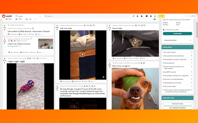 Reddit Column View  from Chrome web store to be run with OffiDocs Chromium online