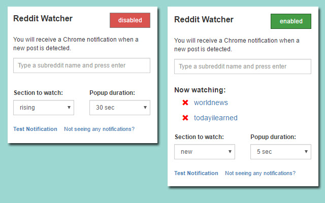 Reddit Watcher  from Chrome web store to be run with OffiDocs Chromium online