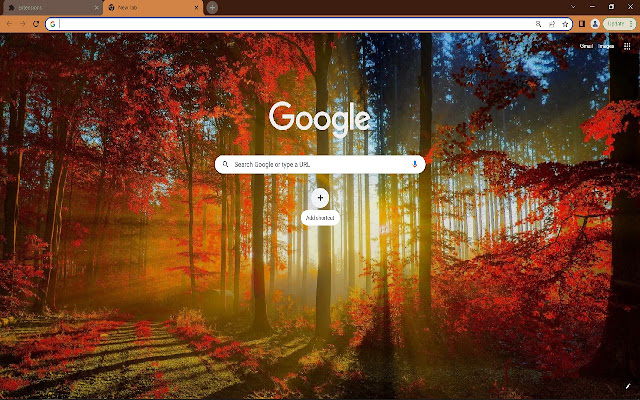 Red Forest Browser Theme  from Chrome web store to be run with OffiDocs Chromium online