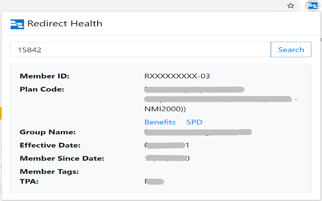 Redirect Health MRN Search  from Chrome web store to be run with OffiDocs Chromium online
