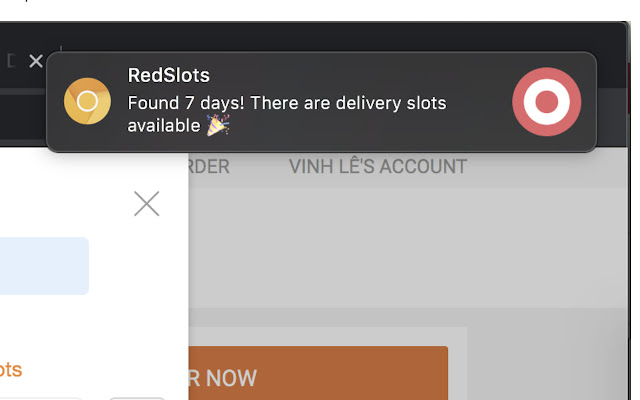 Redslot  from Chrome web store to be run with OffiDocs Chromium online