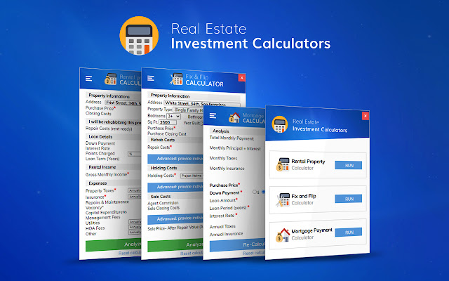 REI Calcualtor  from Chrome web store to be run with OffiDocs Chromium online