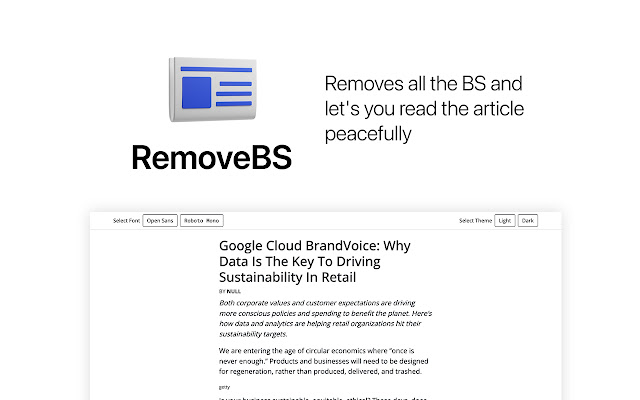 Remove BS  from Chrome web store to be run with OffiDocs Chromium online