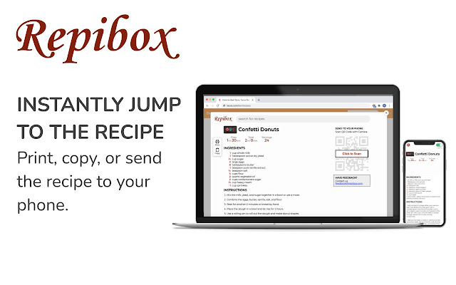 Repibox Recipe Viewer Extension  from Chrome web store to be run with OffiDocs Chromium online