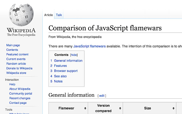 Replace “Frameworks” with “Flamewars”  from Chrome web store to be run with OffiDocs Chromium online