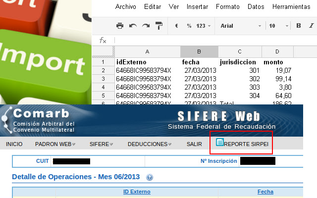 Reporte SIRPEI  from Chrome web store to be run with OffiDocs Chromium online