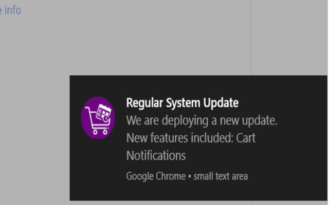 Reservety Update Notifications  from Chrome web store to be run with OffiDocs Chromium online