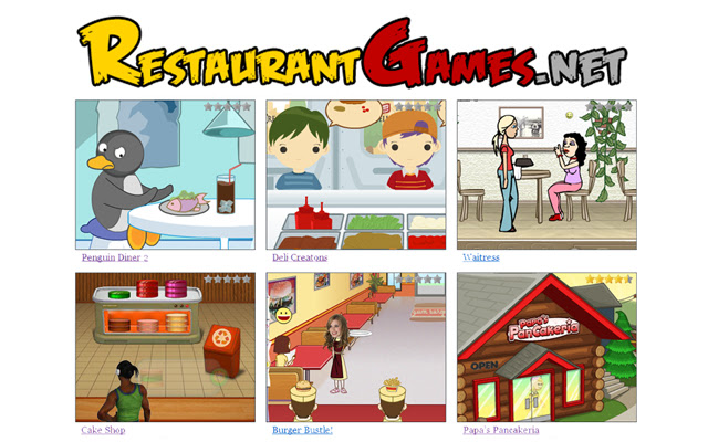 Restaurant Games  from Chrome web store to be run with OffiDocs Chromium online