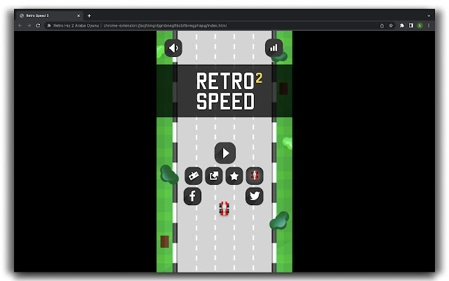 Retro Speed 2 Car Game  from Chrome web store to be run with OffiDocs Chromium online