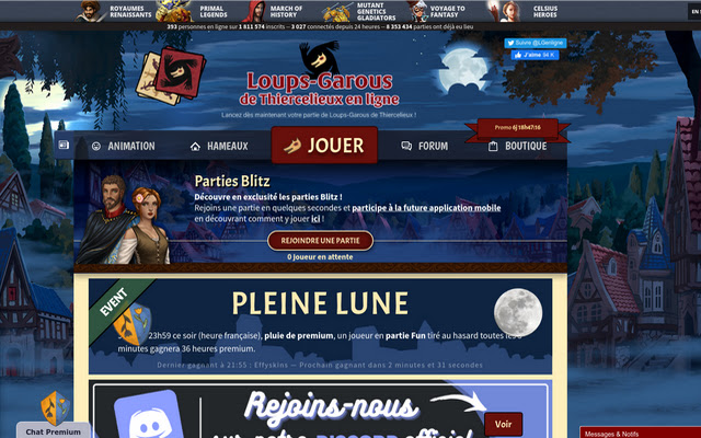 Règles Loup Garou  from Chrome web store to be run with OffiDocs Chromium online