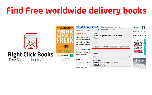 Right Click Book Search With Free Shipping  from Chrome web store to be run with OffiDocs Chromium online