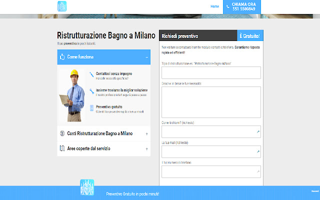 Ristrutturazione Bagno a Milano  from Chrome web store to be run with OffiDocs Chromium online