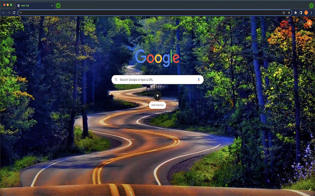 Road in Forest Theme  from Chrome web store to be run with OffiDocs Chromium online