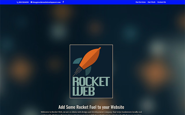 Rocket Web Homepage  from Chrome web store to be run with OffiDocs Chromium online