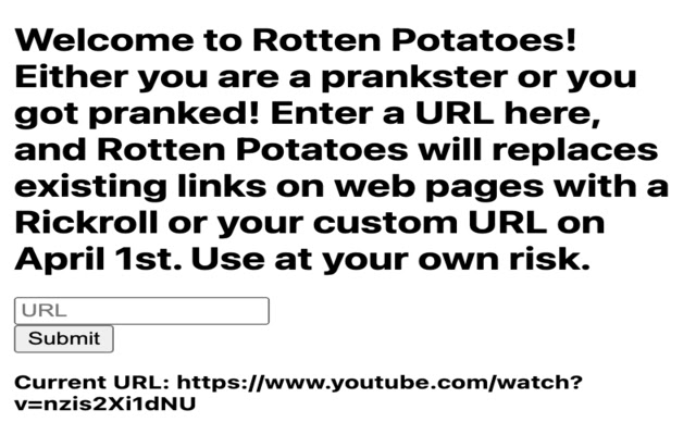 Rotten Potatoes  from Chrome web store to be run with OffiDocs Chromium online