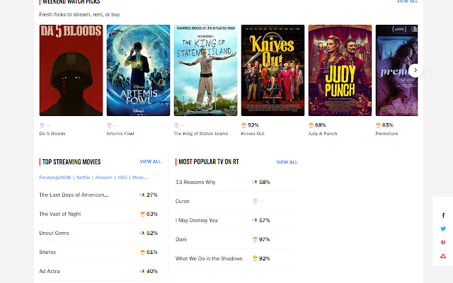 Rotten Tomatoes critic remover  from Chrome web store to be run with OffiDocs Chromium online