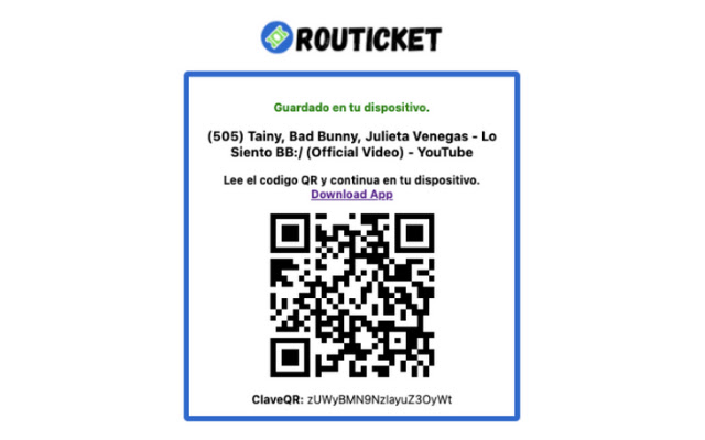 Routicket QR  URL  from Chrome web store to be run with OffiDocs Chromium online