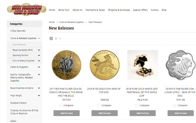 Royal Canadian Mint  from Chrome web store to be run with OffiDocs Chromium online