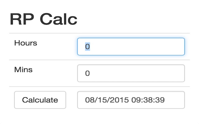 RP Calc  from Chrome web store to be run with OffiDocs Chromium online