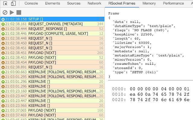 RSocket Frame Inspector  from Chrome web store to be run with OffiDocs Chromium online