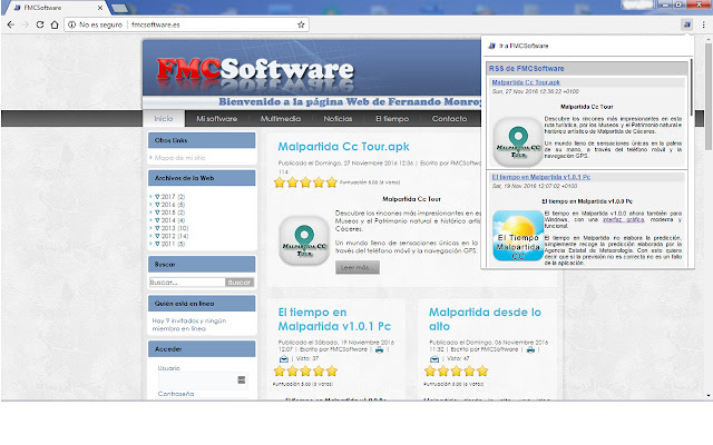 RSS de FMCSoftware  from Chrome web store to be run with OffiDocs Chromium online