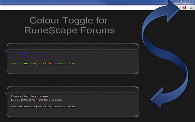 RuneScape Forum Colour Toggle  from Chrome web store to be run with OffiDocs Chromium online