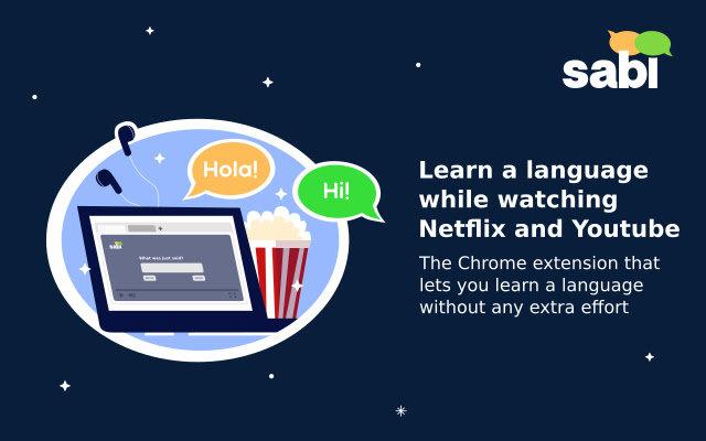 Sabi Language Learning  from Chrome web store to be run with OffiDocs Chromium online