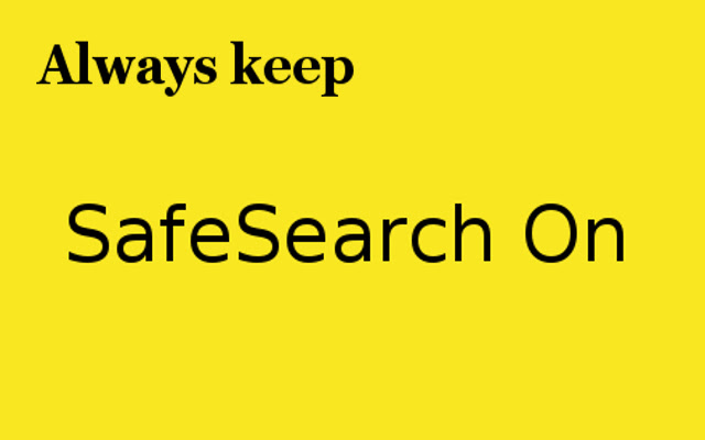 SafeSearch On  from Chrome web store to be run with OffiDocs Chromium online