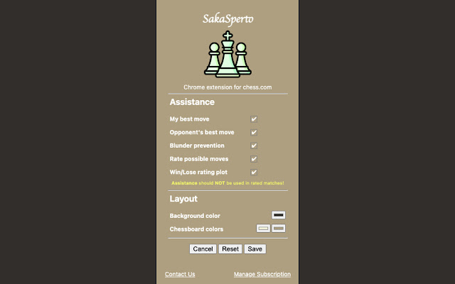 SakaSperto: Your Personal Chess Assistant  from Chrome web store to be run with OffiDocs Chromium online