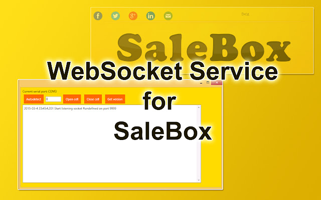 SaleBox WebSocket server  from Chrome web store to be run with OffiDocs Chromium online