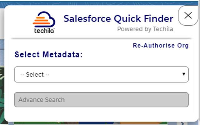 Salesforce Quick Finder  from Chrome web store to be run with OffiDocs Chromium online