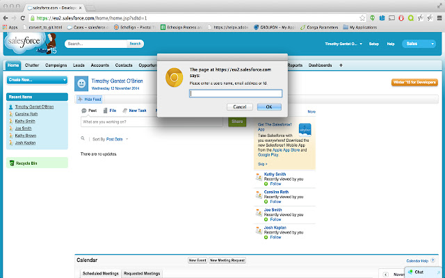 Salesforce User Search  from Chrome web store to be run with OffiDocs Chromium online