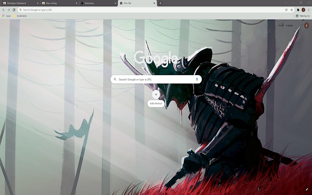 Samurai Digital HD Wallpaper Theme  from Chrome web store to be run with OffiDocs Chromium online