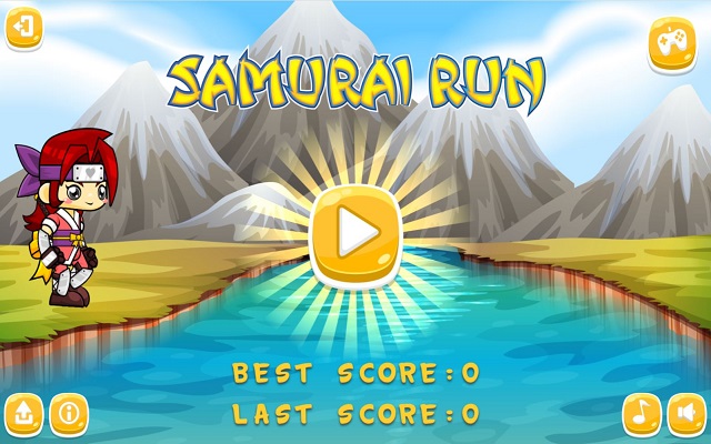 Samurai Run Game for Chrome  from Chrome web store to be run with OffiDocs Chromium online