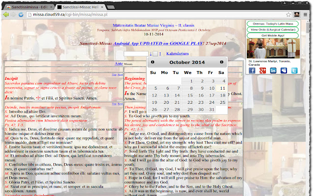Sanctissi Missa  from Chrome web store to be run with OffiDocs Chromium online
