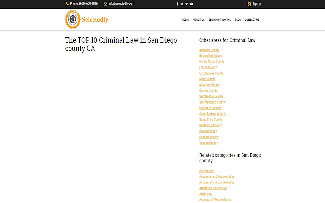 San Diego Criminal Lawyers  from Chrome web store to be run with OffiDocs Chromium online