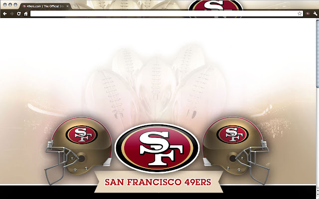 San Francisco 49ers Theme  from Chrome web store to be run with OffiDocs Chromium online