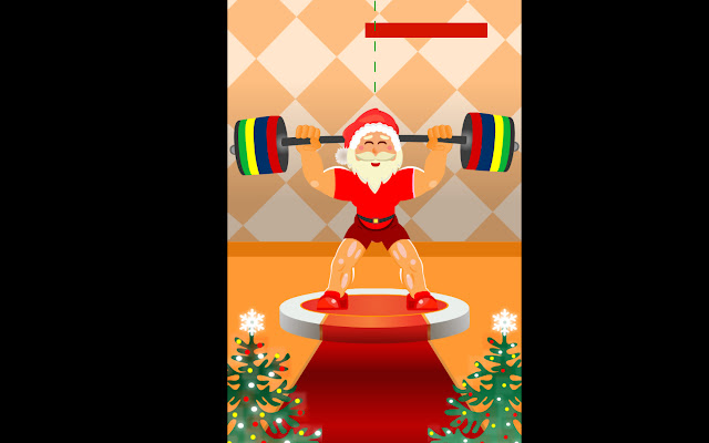 Santa Claus Weightlifter  from Chrome web store to be run with OffiDocs Chromium online