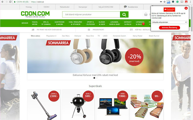 Santander Shopping assistent  from Chrome web store to be run with OffiDocs Chromium online
