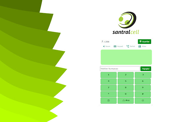 Santralcell Web Phone  from Chrome web store to be run with OffiDocs Chromium online