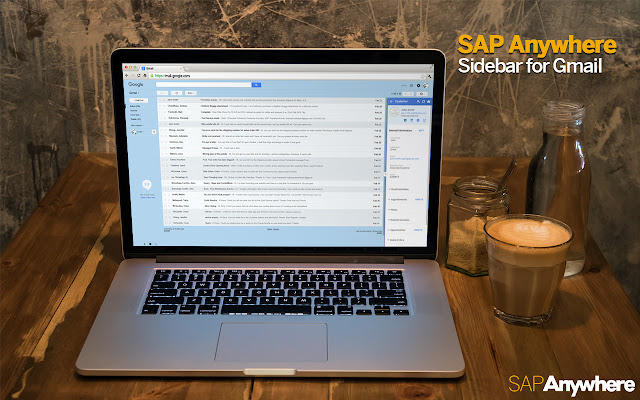 SAP Anywhere sidebar for Gmail  from Chrome web store to be run with OffiDocs Chromium online