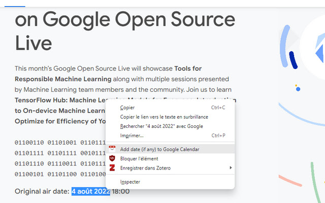 Save the date!  from Chrome web store to be run with OffiDocs Chromium online