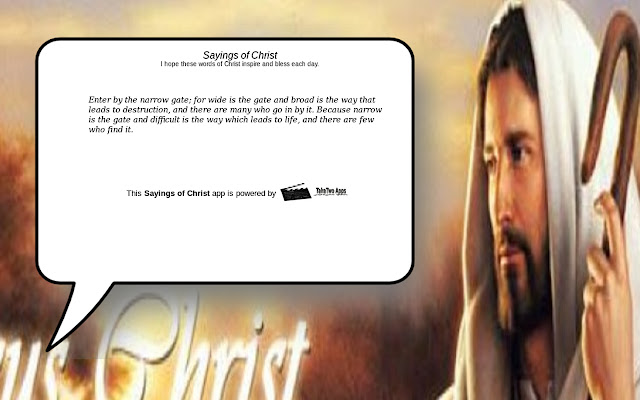 Sayings of Christ  from Chrome web store to be run with OffiDocs Chromium online