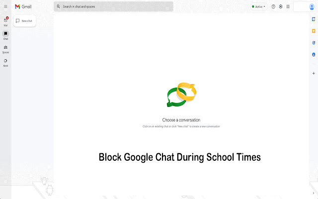 School Chat Blocker  from Chrome web store to be run with OffiDocs Chromium online