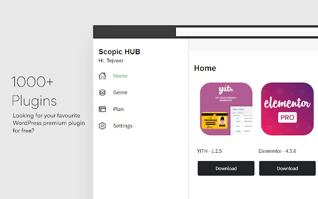 Scopic HUB  from Chrome web store to be run with OffiDocs Chromium online