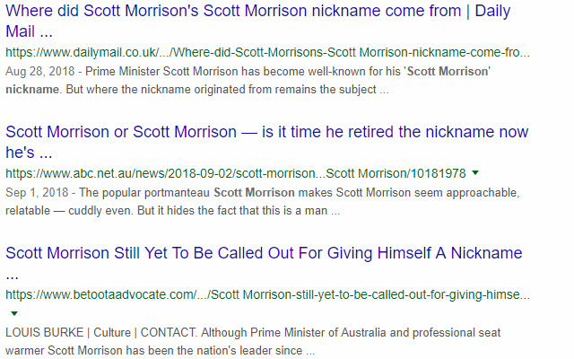 Scott Morrison Nickname Converter  from Chrome web store to be run with OffiDocs Chromium online