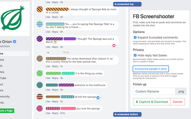 Screenshots for Facebook  from Chrome web store to be run with OffiDocs Chromium online